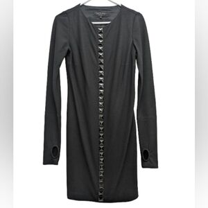 Rag & Bone Lottie Ponte black sheath dress size 2